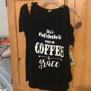 Cold shoulder woman’s top